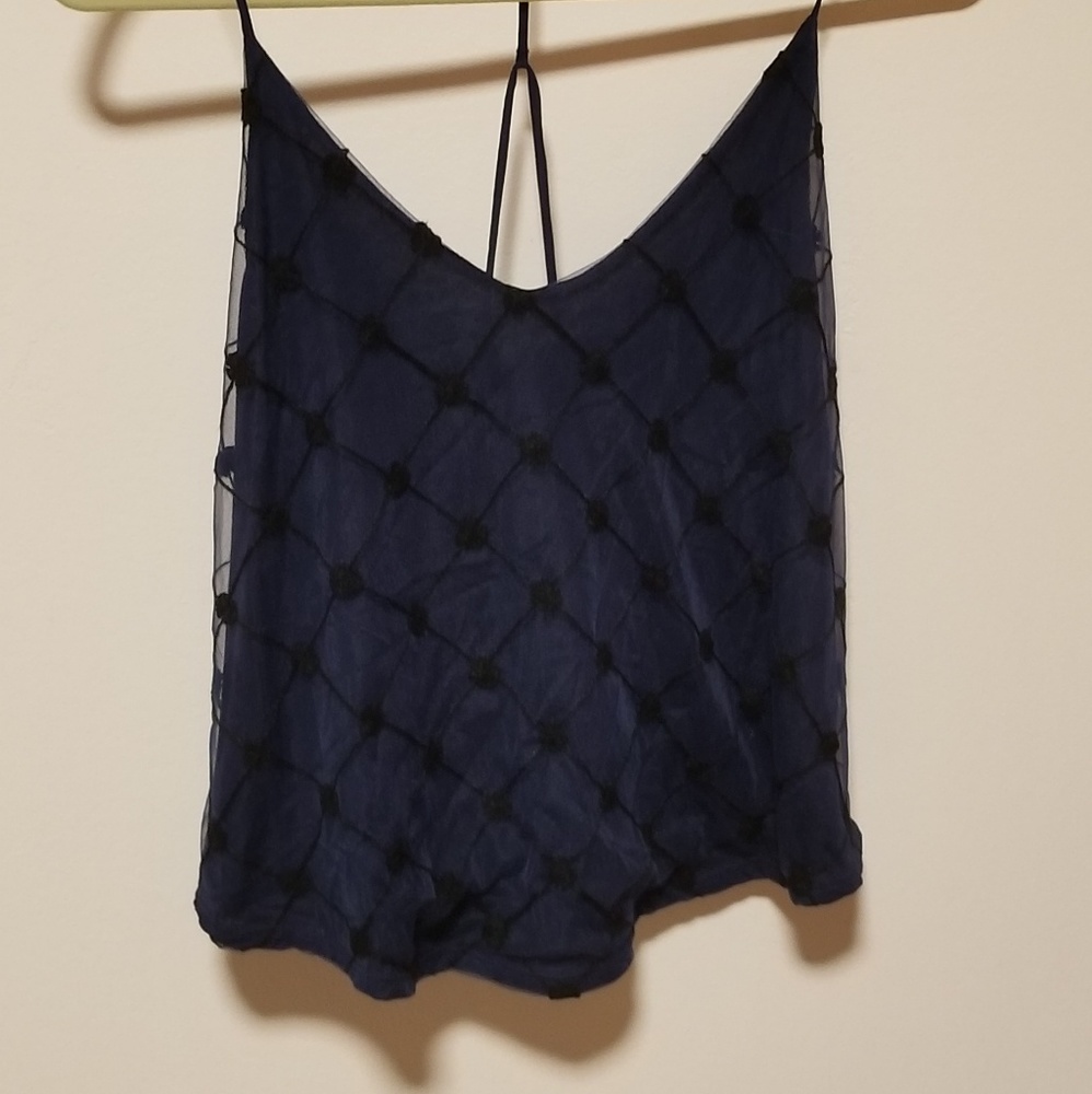Cooperative navy crop top size S